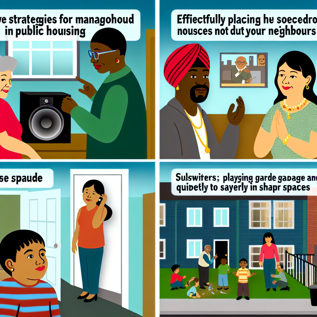 Stratégies efficaces pour gérer les nuisances de voisinage en HLM